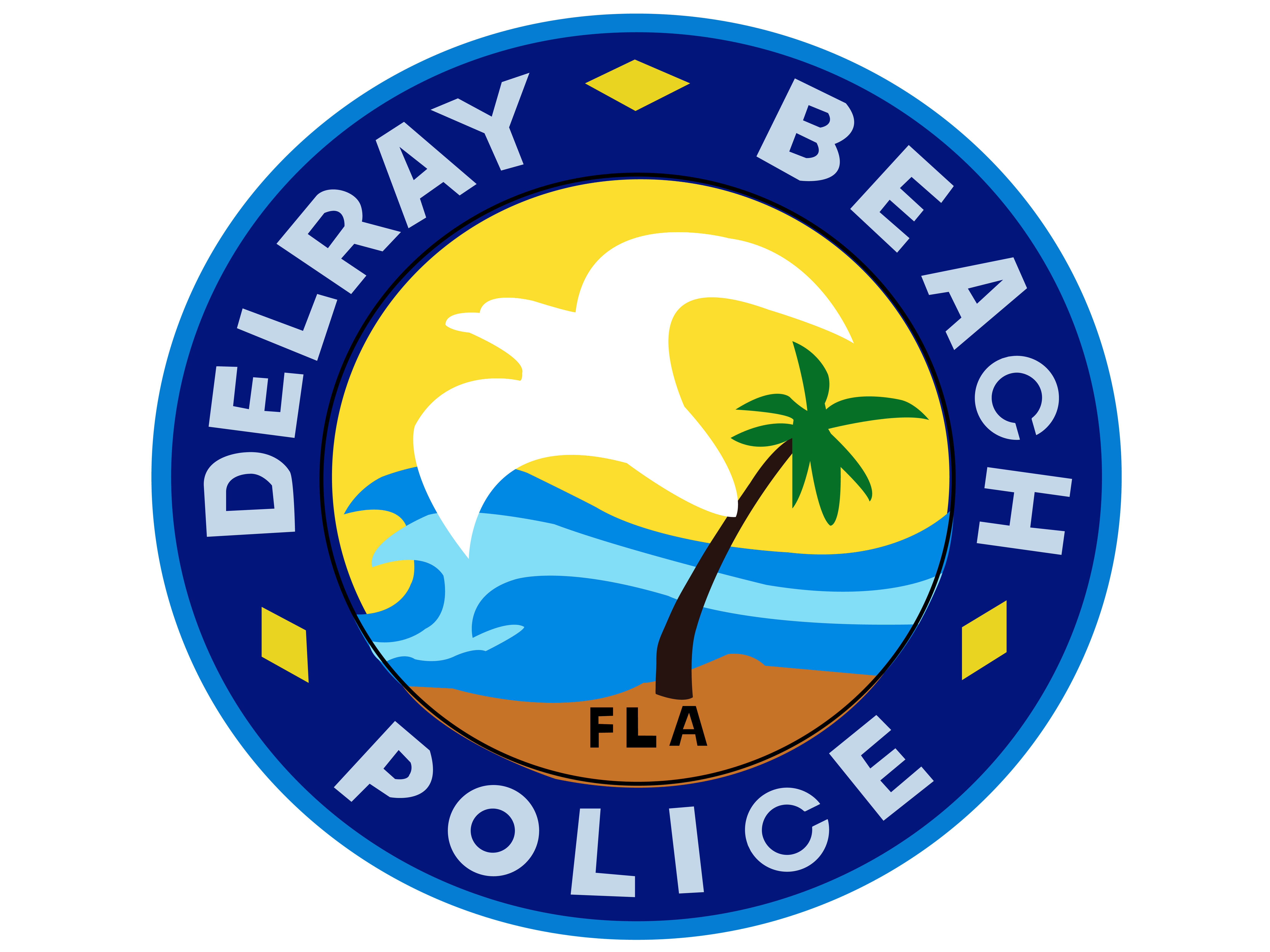 Welcome to Delray Beach Police Logo