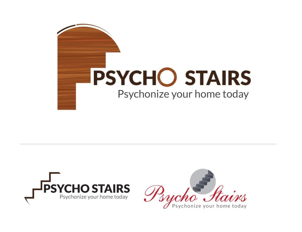 Psycho Stairs Logo Design Options